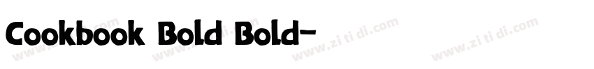 Cookbook Bold Bold字体转换